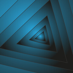 Vector abstract geometric pattern in the form of triangles on a blue background