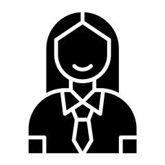 Businesswoman Vector Icon Design Illustration