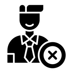Obraz premium Reject Vector Icon Design Illustration