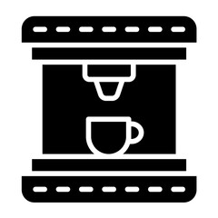 Coffee Maker Vector Icon Design Illustration