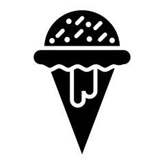 Ice cream Vector Icon Design Illustration