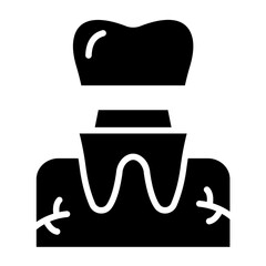 Dental Crown Vector Icon Design Illustration