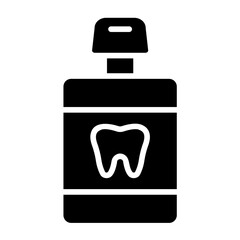 Mouthwash Vector Icon Design Illustration