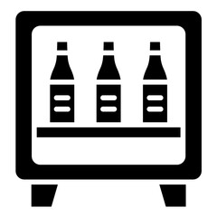 Minibar Vector Icon Design Illustration