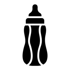 Baby Bottle Vector Icon Design Illustration