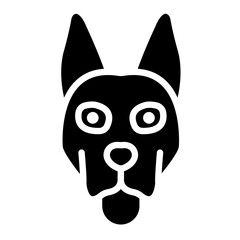 Dog Vector Icon Design Illustration