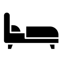 Bed Vector Icon Design Illustration