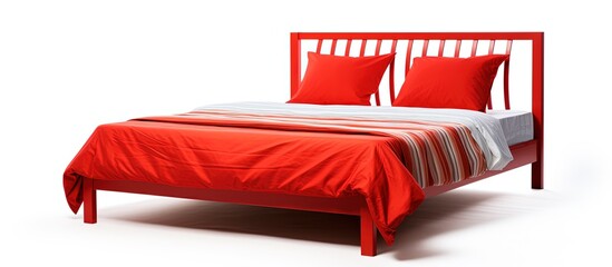 Adjustable slat bed White background