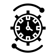 Time Management Vector Icon Design Illustration