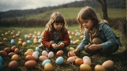 Eiersuche zu Ostern, gen AI