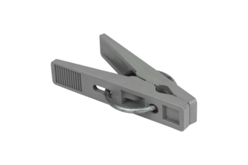 plastic old clothespin isolated from background