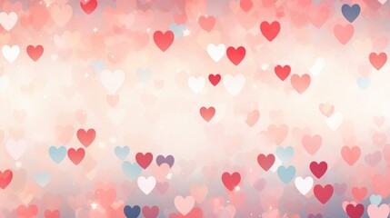 Cute baackground of hearts  for valentine's day 