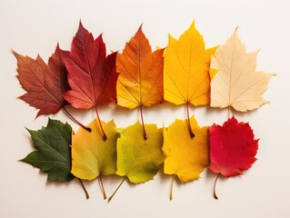 Fototapeta premium Note featuring a vibrant autumn color palette.