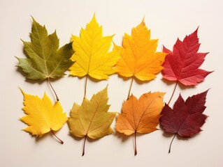 Naklejka na ściany i meble Note featuring a vibrant autumn color palette.