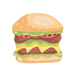 Burger Illustration 