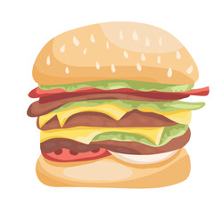 Burger Illustration 