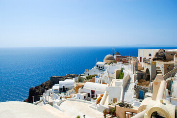 Fototapeta na wymiar Santorini Greece Landscape