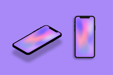 Vector mobile phone screens