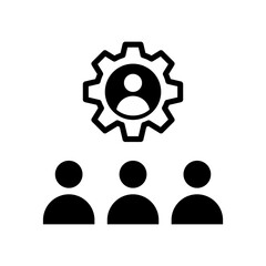 Group management Vector Icon

