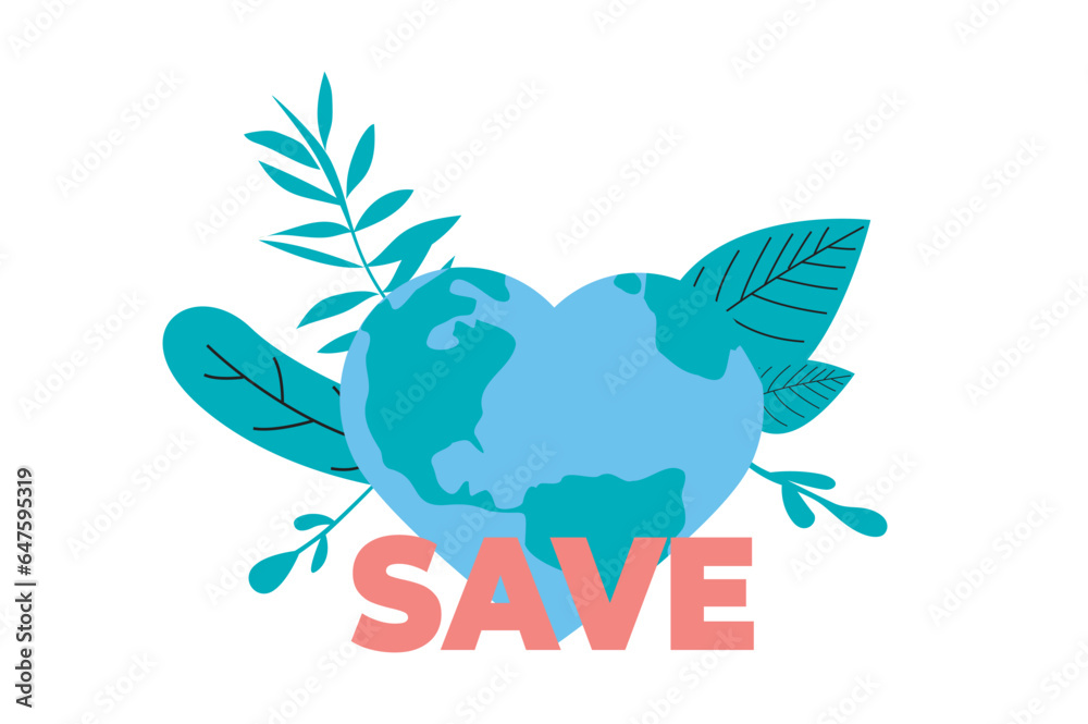 Aufkleber zero waste concept with people scene in flat web design. saving planet and protecting environment, e