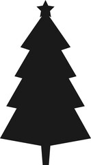 Christmas tree icon logo symbol silhouette