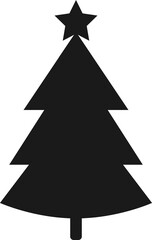 Christmas tree icon logo symbol silhouette