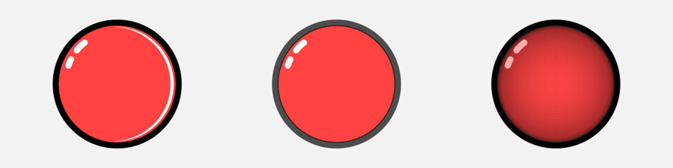 Red button vector