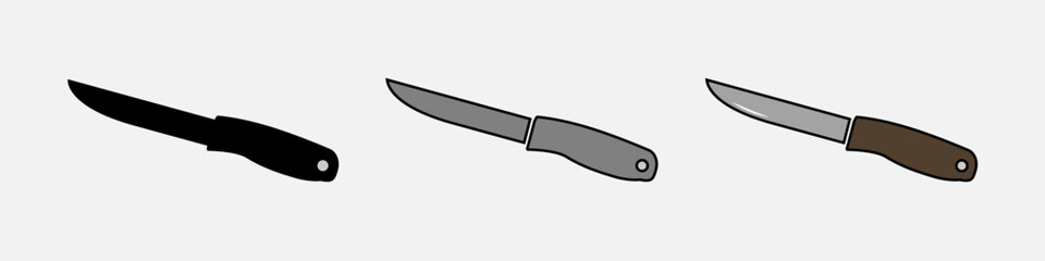 Steel knife vector