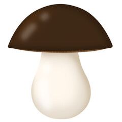 autumn elements illustration of mushroom