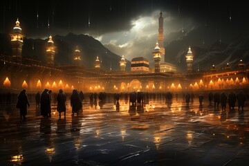 The Kaaba At Makkah During Hajj, Generative AI