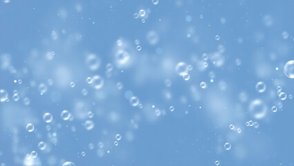 Beautiful floating clear bubble abstract background