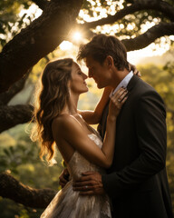 Just married: Romantic Wedding Moment, Generative AI