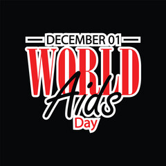 world aids day typography design