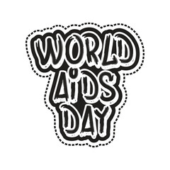world aids day typography design