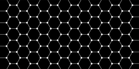 Abstract background with geometric shapes and hexagon pattern