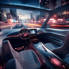 Fototapeta premium In-Car Gaming