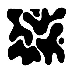 Abstract coral posters. Contemporary trandy minimalist organic shapes style. Vector graphic illustration