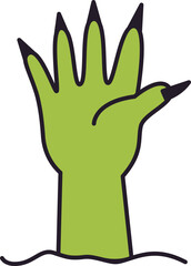 Zombie Hand illustration