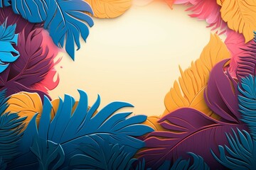 Unlock your creativity with this abstract tropical backdrop, perfect for your message