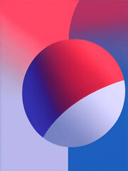 Minimal Abstract Ball Gradation Illustration Art wallpaper