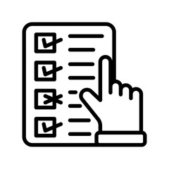 Checklist clickmark Vector Icon

