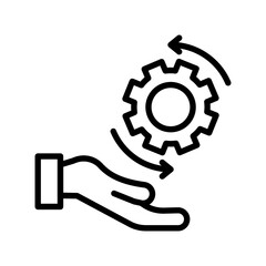 Obraz premium Work process Vector Icon