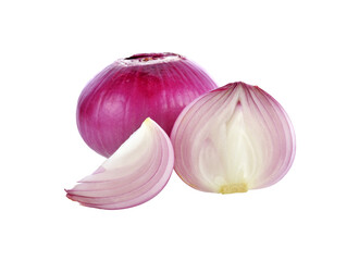 Obraz na płótnie Canvas Red onion and isolated transparent png
