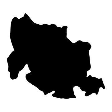 Carabobo state map, administrative division of Venezuela.