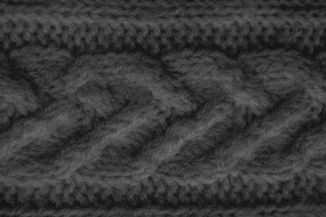 Organic knit material with detail wool threads.