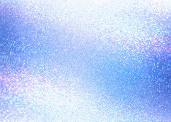 Blue frosted shimmering texture decorated prism light sheen. Brilliance sanded empty background for winter holiday decoration.