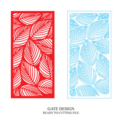 Gate Jali Design for laser Graphic and Plywood, Partition, Cnc Router Design, Acrylic and CNC Machine laser Cutting vector 