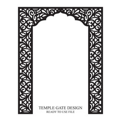 Gate Jali Design for laser Graphic and Plywood, Partition, Cnc Router Design, Acrylic and CNC Machine laser Cutting vector 