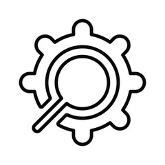 SEO Ranking Transparent Icon. Line, outline design.