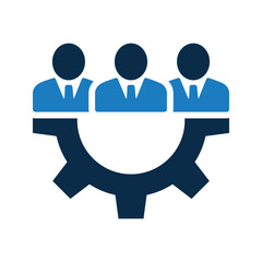 Business Support Team Icon.